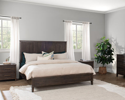 Auburn Walnut Mango Wood Queen Westlake Bed Collection