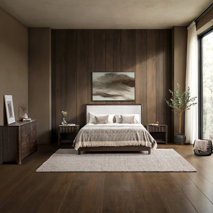 Cocoa Brown Mango Wood Queen Baylee Bed Collection