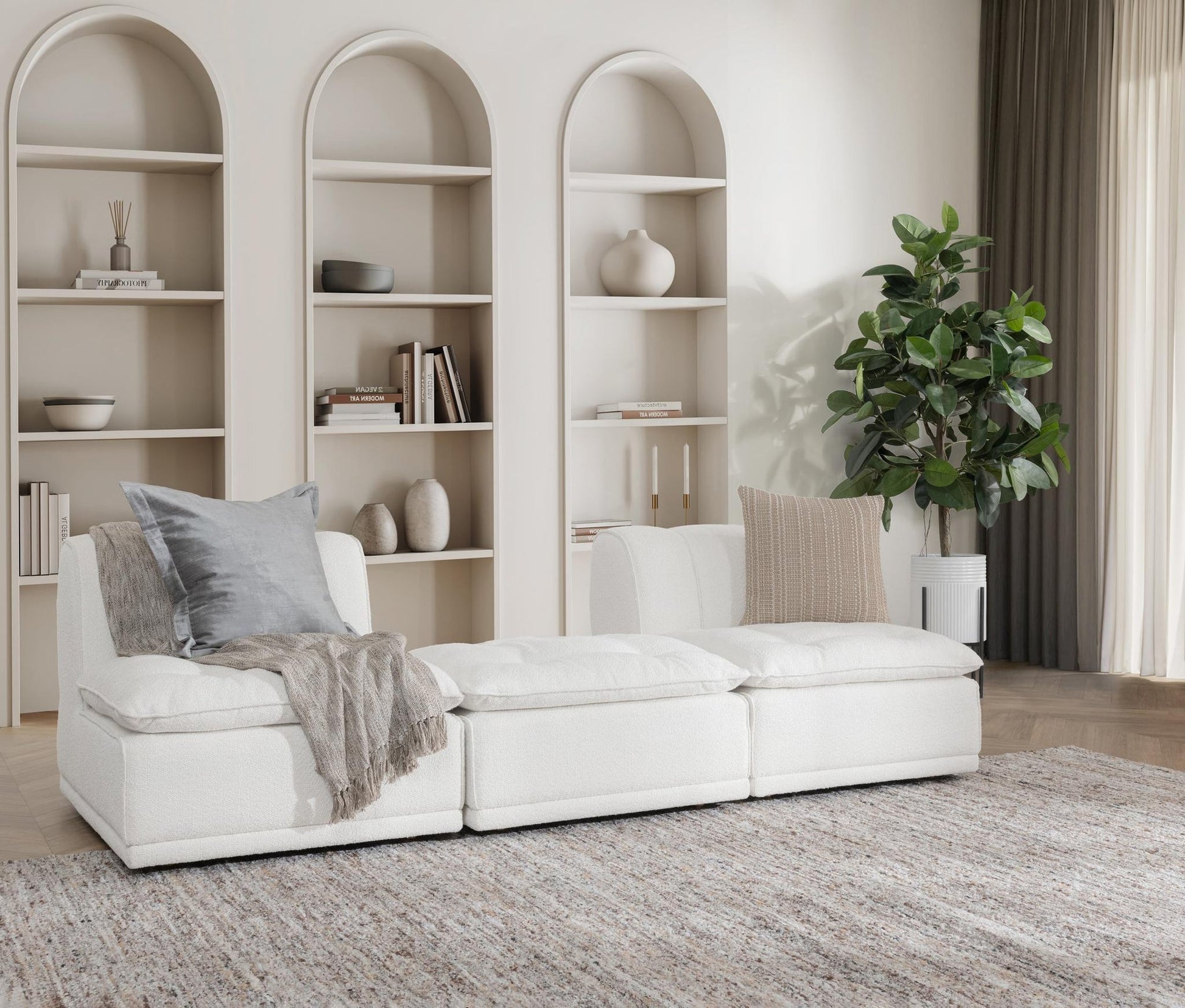 White 100% Polyester Accent Chair Haven Accent Chair Collection