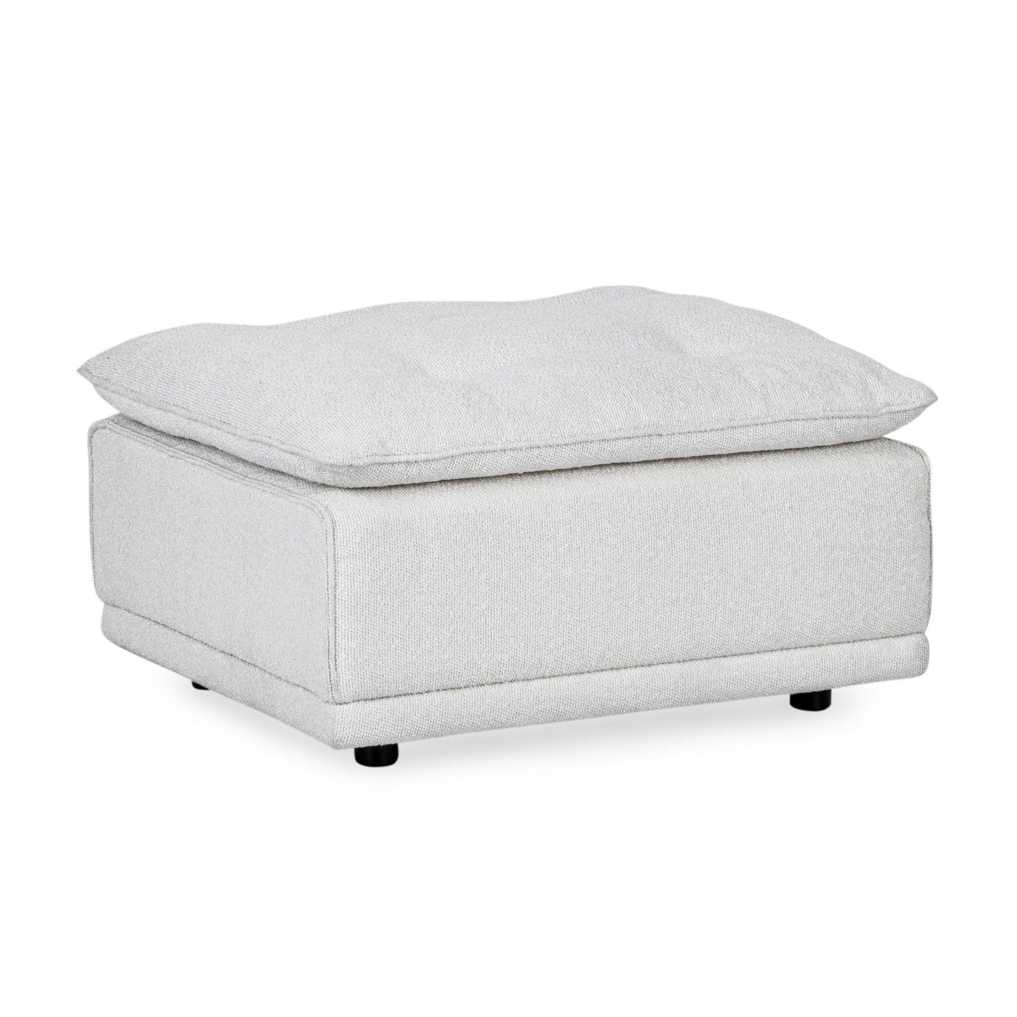 White 100% Polyester Ottomans & Stool Haven Ottoman Collection