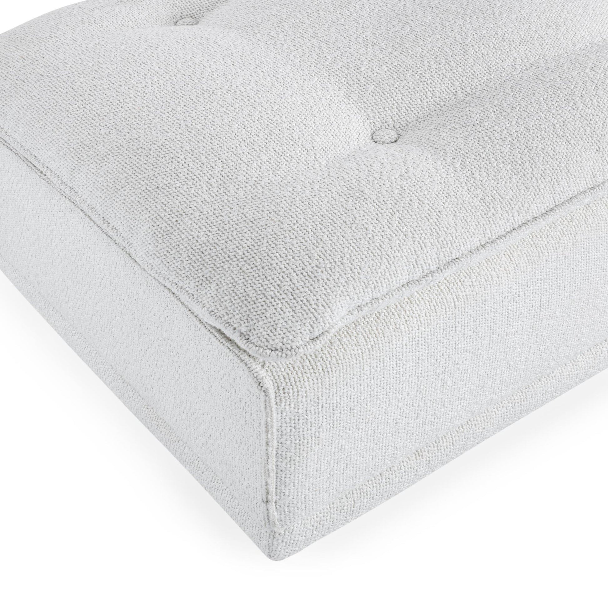 White 100% Polyester Ottomans & Stool Haven Ottoman Collection