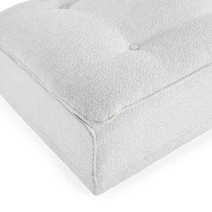 White 100% Polyester Ottomans & Stool Haven Ottoman Collection