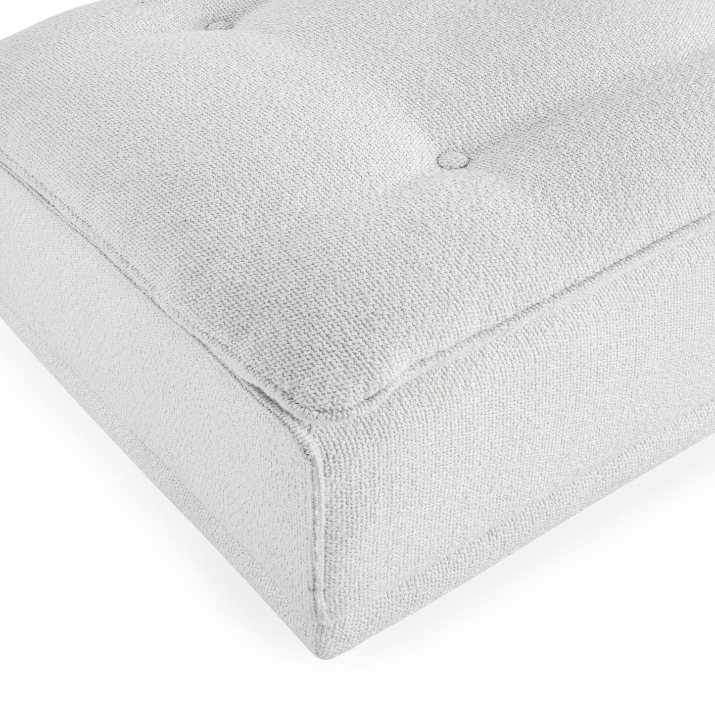 White 100% Polyester Ottomans & Stool Haven Ottoman Collection