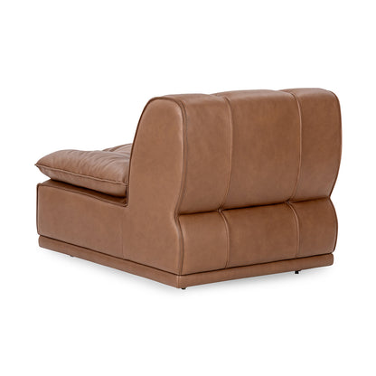 Toffee Brown Top Grain Leather Accent Chair Haven Accent Chair Collection