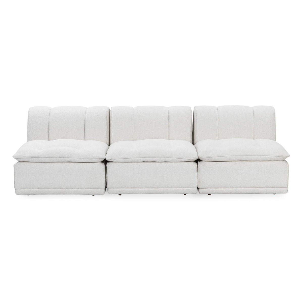 White 100% Polyester Sofa Haven 3 Piece Modular Sofa Collection