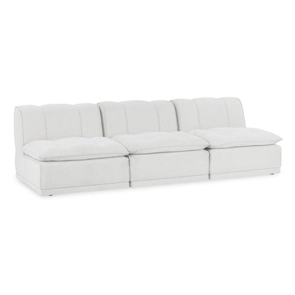 White 100% Polyester Sofa Haven 3 Piece Modular Sofa Collection