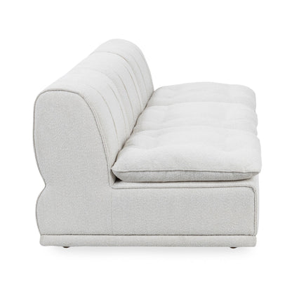 White 100% Polyester Sofa Haven 3 Piece Modular Sofa Collection