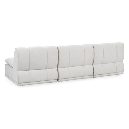 White 100% Polyester Sofa Haven 3 Piece Modular Sofa Collection