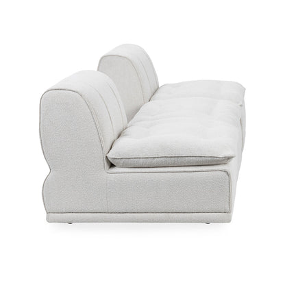White 100% Polyester Sofa Haven 3 Piece Modular Sofa Collection