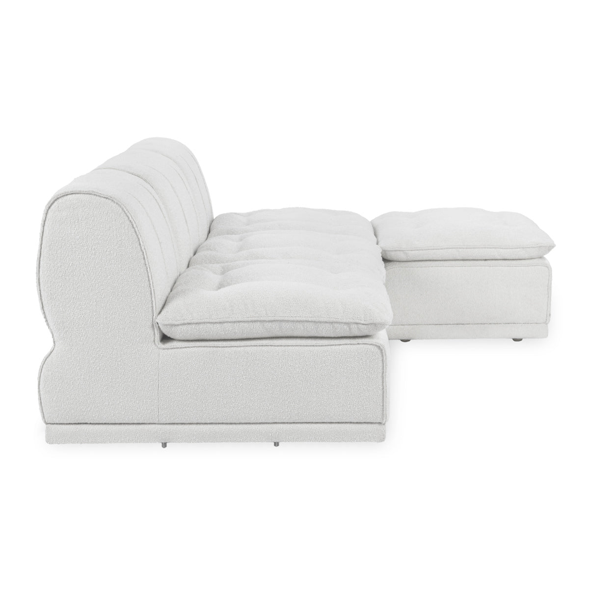 White 100% Polyester Sofa Haven 4 Piece Modular Sofa Collection