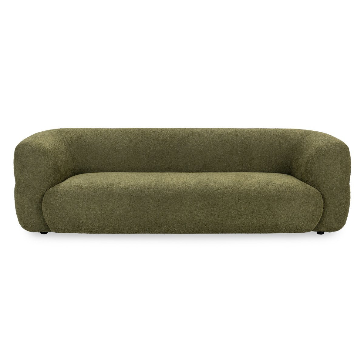 Dark Olive 95% Polyester/5% Cotton Sofa Faris Sofa Collection