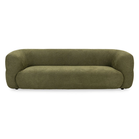 Dark Olive 95% Polyester/5% Cotton Sofa Faris Sofa Collection