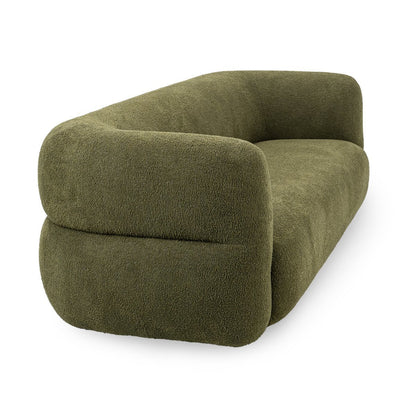 Dark Olive 95% Polyester/5% Cotton Sofa Faris Sofa Collection