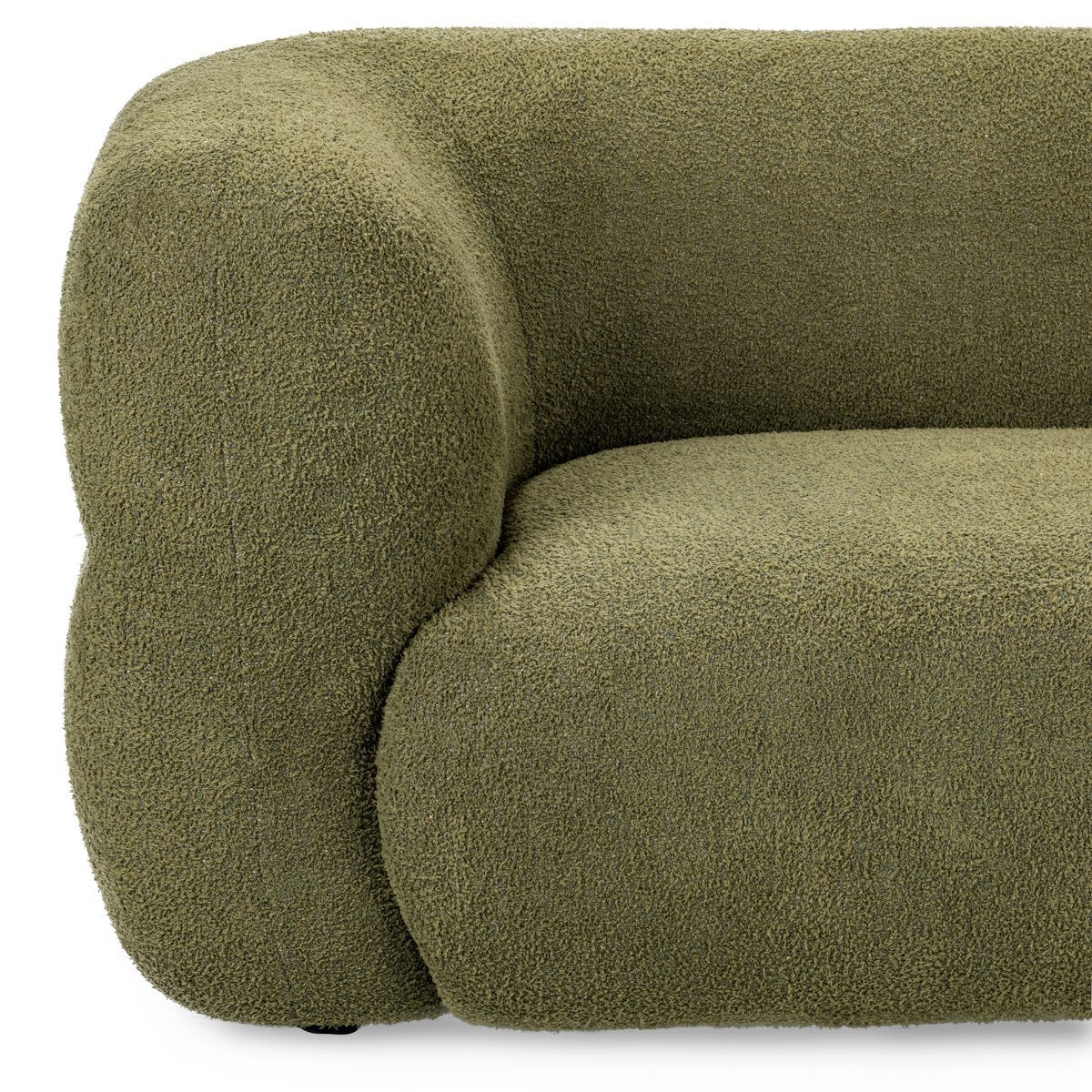 Dark Olive 95% Polyester/5% Cotton Sofa Faris Sofa Collection