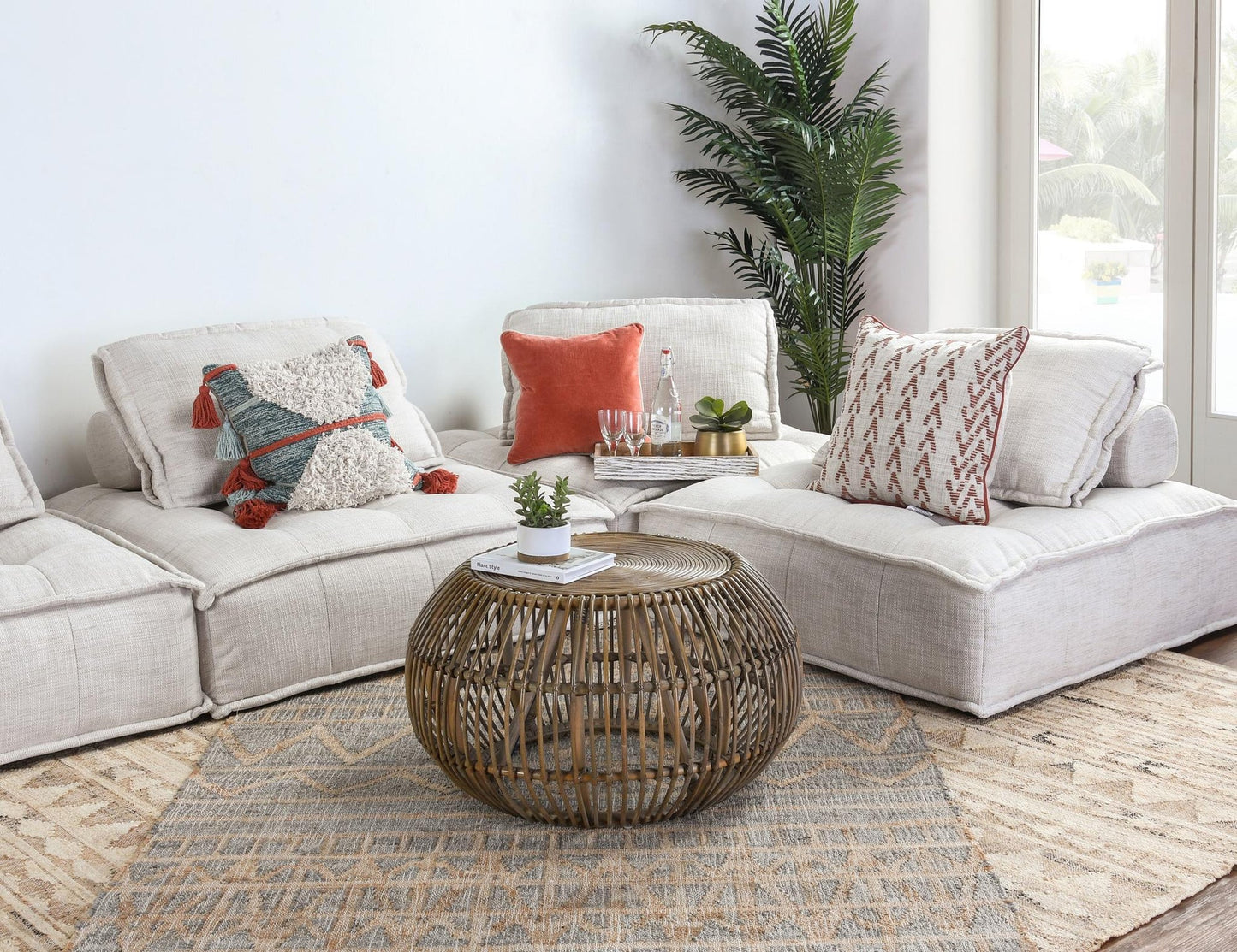 Natural Rattan Mandola Coffee Table Bexley Coffee Table Collection