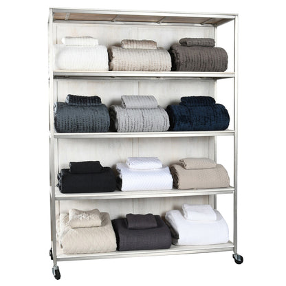 Mango Wood Racks & Basket Claremont Rack Silver Collection