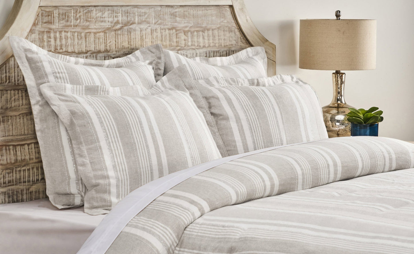 Ivory 100% Belgian Flax Linen Duvet Cover Dale Duvet Collection Collection