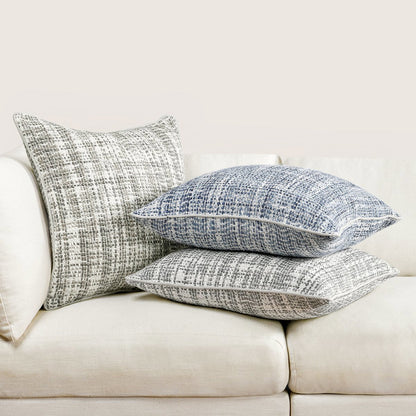 Desert/Ivory Textured Linen Blend Pattern TW Brax 22x22 Collection
