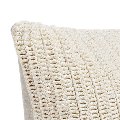 Ivory 100% Belgian Flax Linen Solid SLD Macie 22x22 Collection