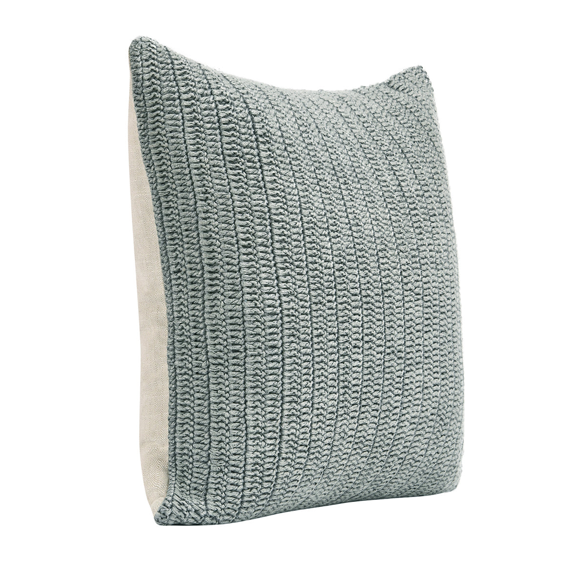 Stone Gray 100% Belgian Flax Linen Solid SLD Macie 22x22 Collection