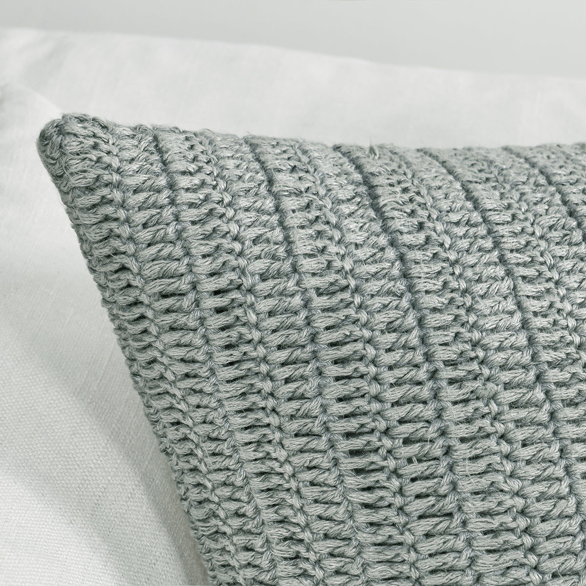 Stone Gray 100% Belgian Flax Linen Solid SLD Macie 22x22 Collection
