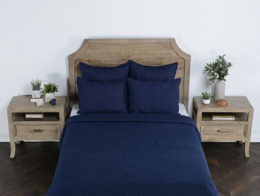 Indigo 100% Cotton Voile Quilts & Comforter Elara Quilt Collection Collection