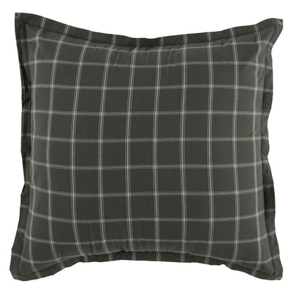 Plaid Gray 100% Cotton Duvet Cover Hudson Duvet Collection Collection