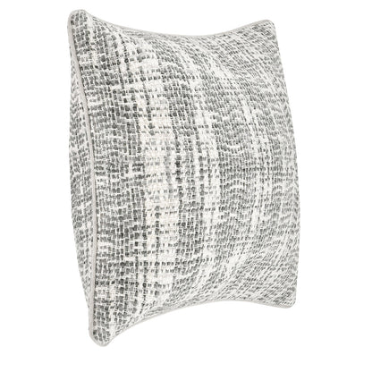 Gray/Ivory Textured Linen Blend Pattern TW Brax 22x22 Collection