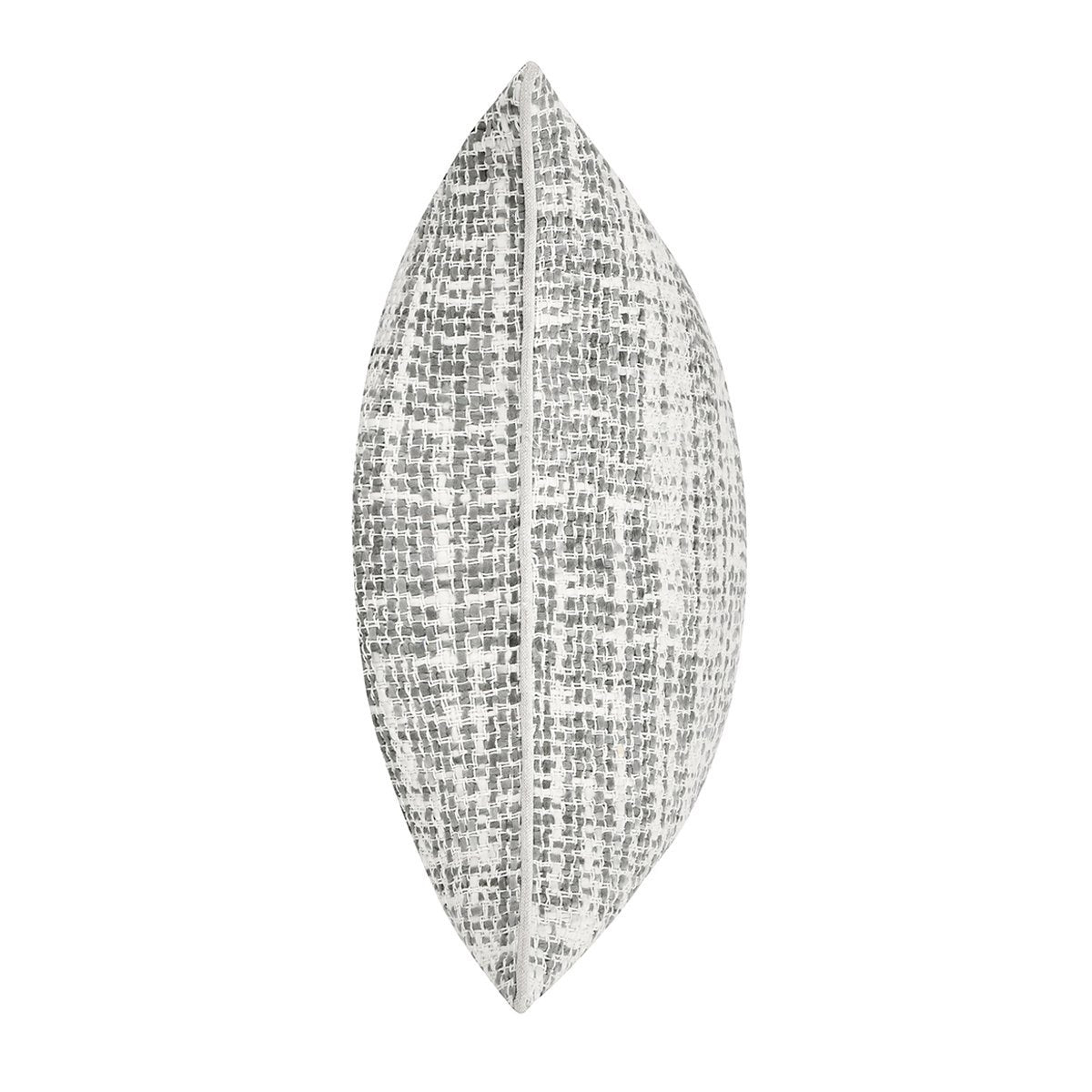 Gray/Ivory Textured Linen Blend Pattern TW Brax 22x22 Collection