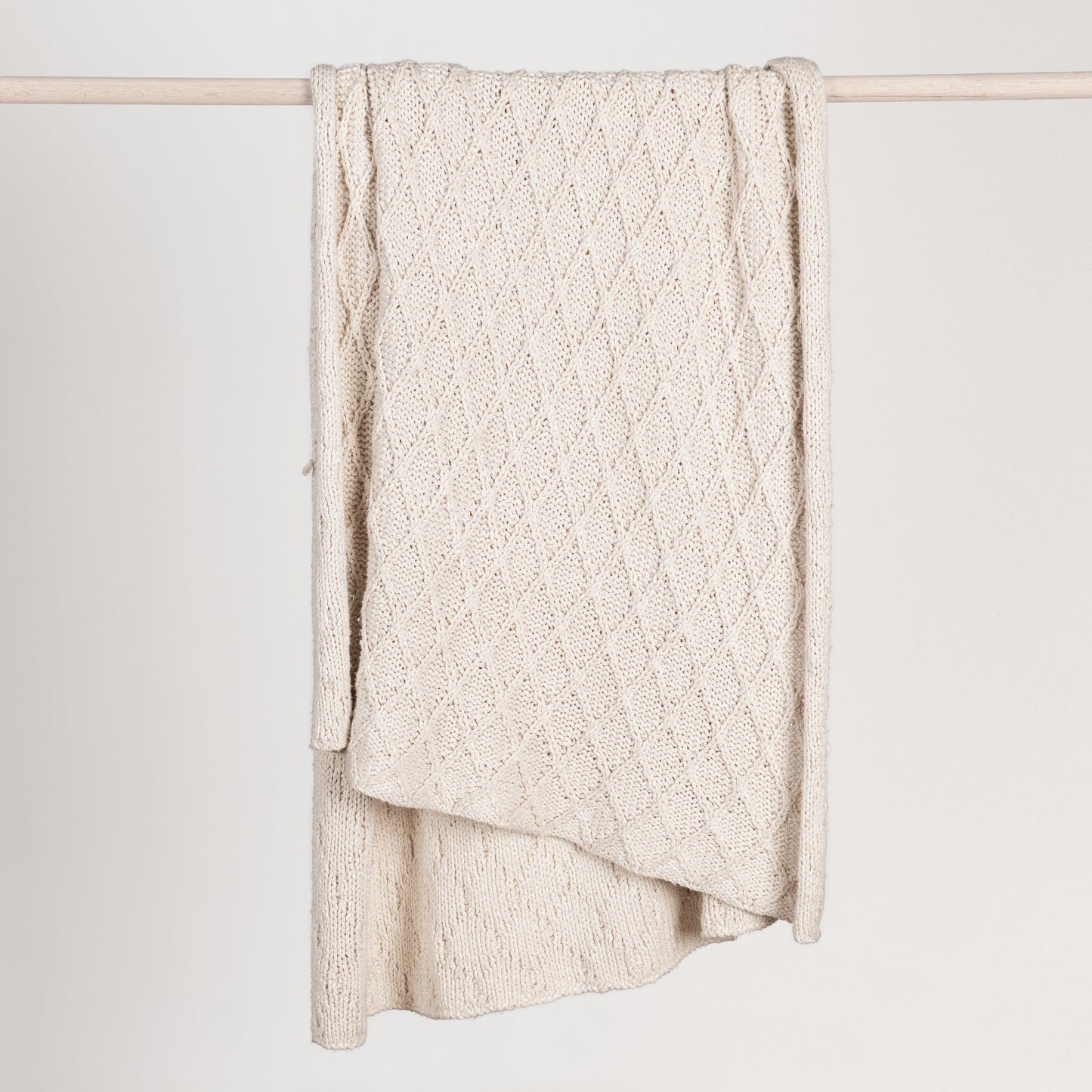 Ivory 100% Cotton Blankets & Throw TC Catalina Throw 50x70 Collection