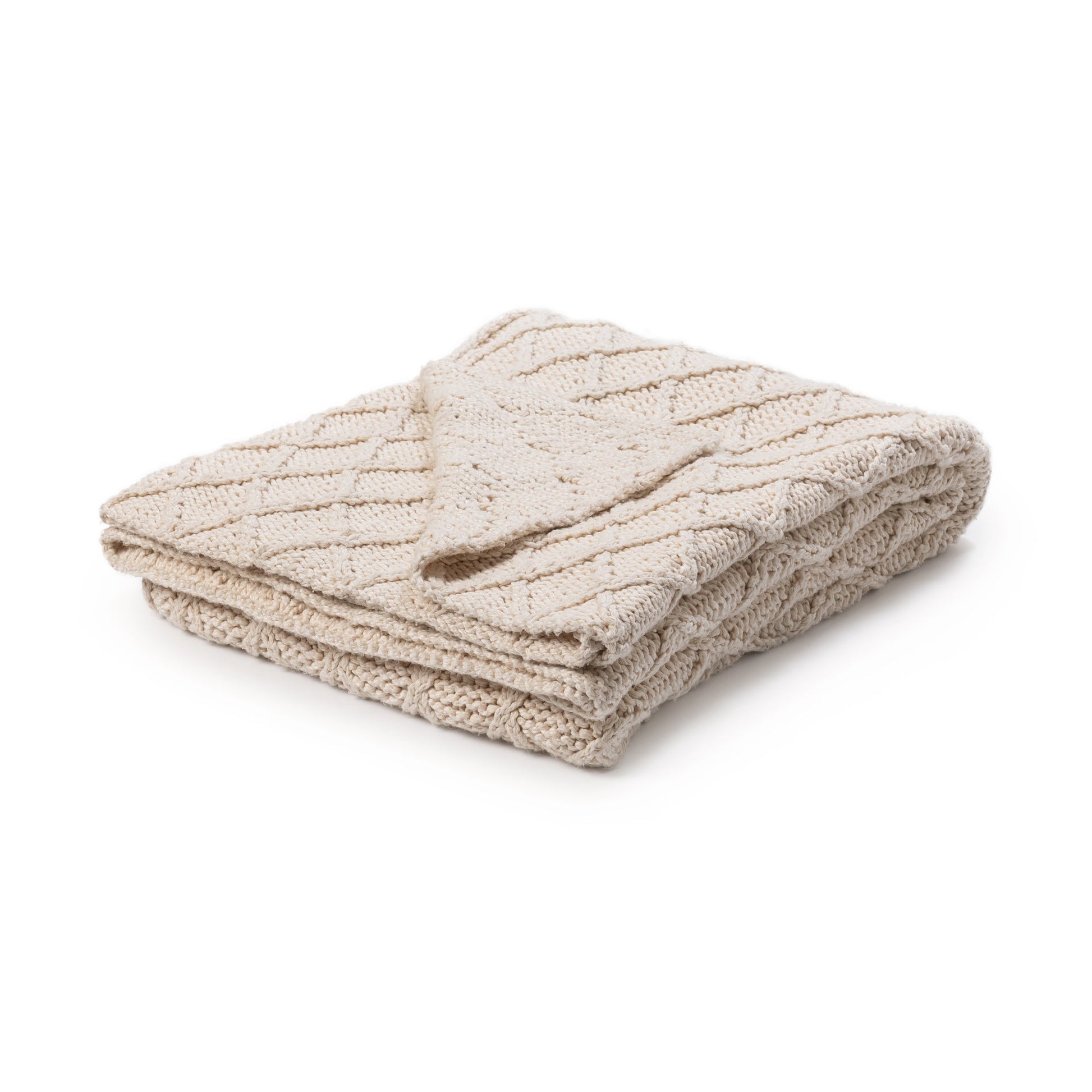 Ivory 100% Cotton Blankets & Throw TC Catalina Throw 50x70 Collection