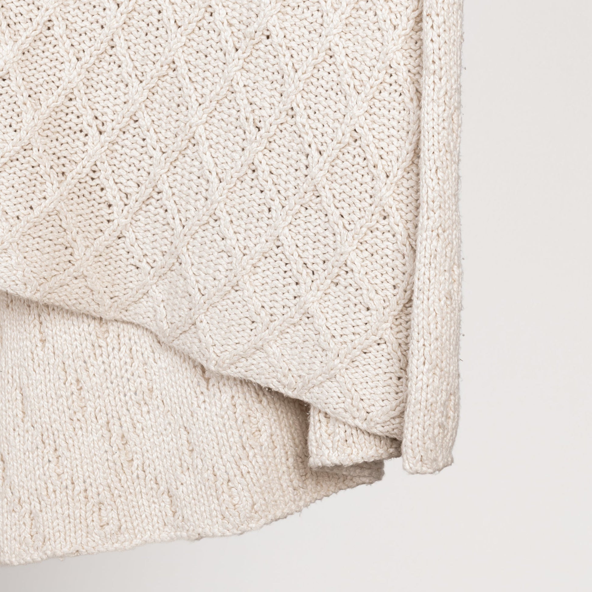 Ivory 100% Cotton Blankets & Throw TC Catalina Throw 50x70 Collection