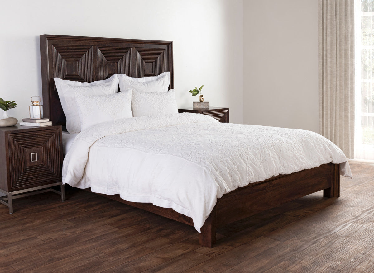 White 100% Cotton Duvet Cover Reagan Duvet Collection Collection