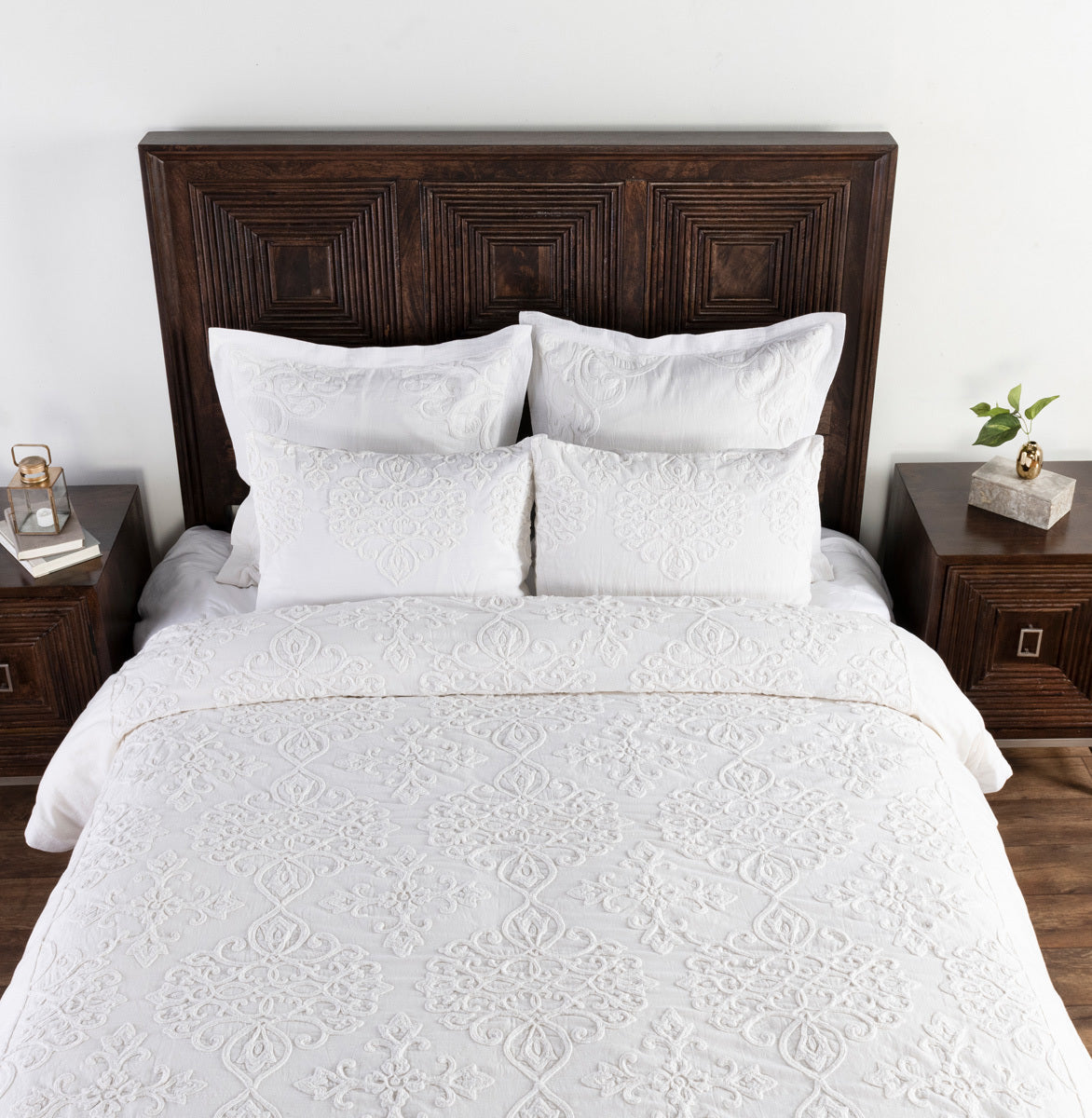 White 100% Cotton Duvet Cover Reagan Duvet Collection Collection