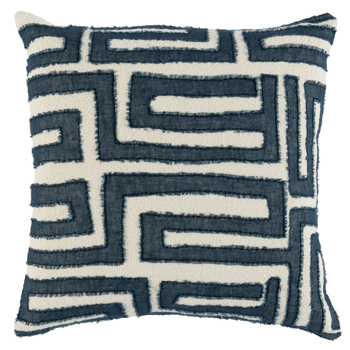 Azul Blue 60% Cotton/40% Linen Front Pattern VC Mateo 22X22 Collection