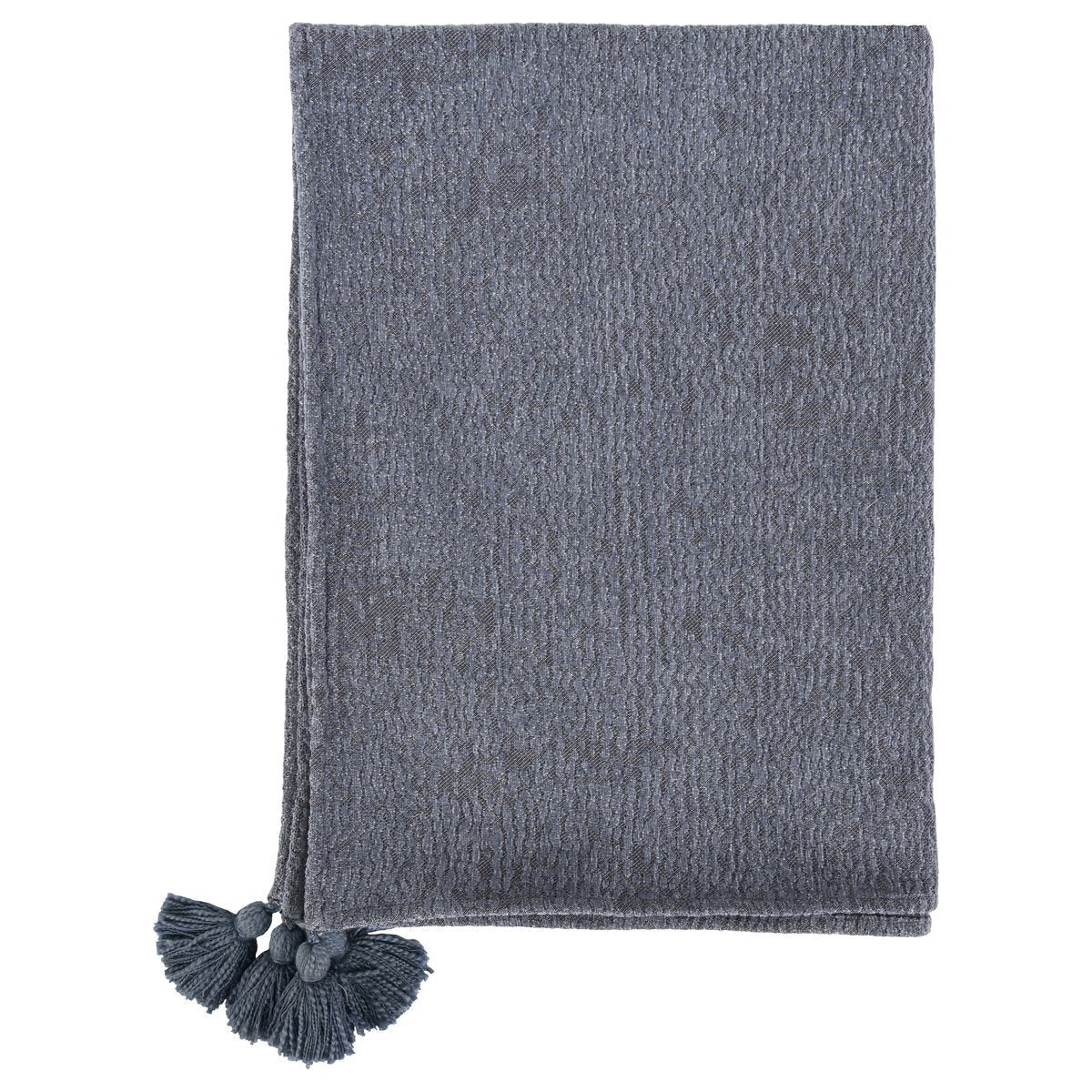 Saltwater Blue 100% Cotton Blankets & Throw TC Carmela 50x70 Throw Collection