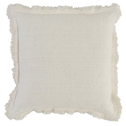 Ivory 60% Cotton Solid SLD Lauren 22x22 Collection