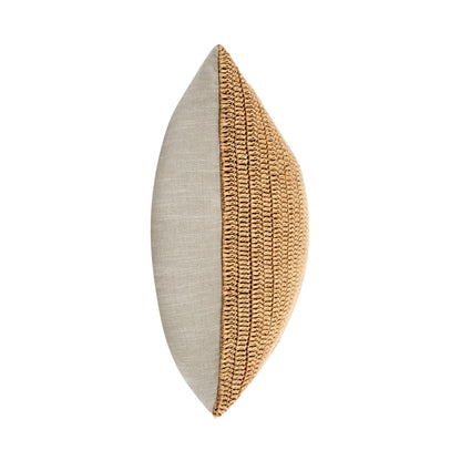 Honey 100% Belgian Flax Linen Solid SLD Macie 22x22 Collection