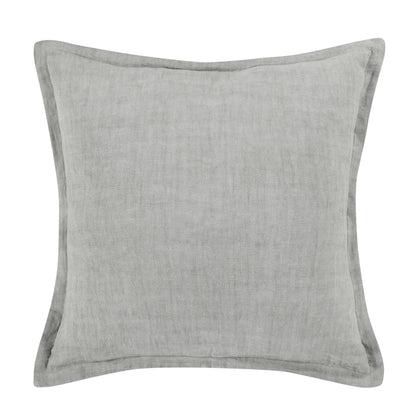 Gray 100% Belgian Flax Linen Solid SLD Solstice 22x22 Collection