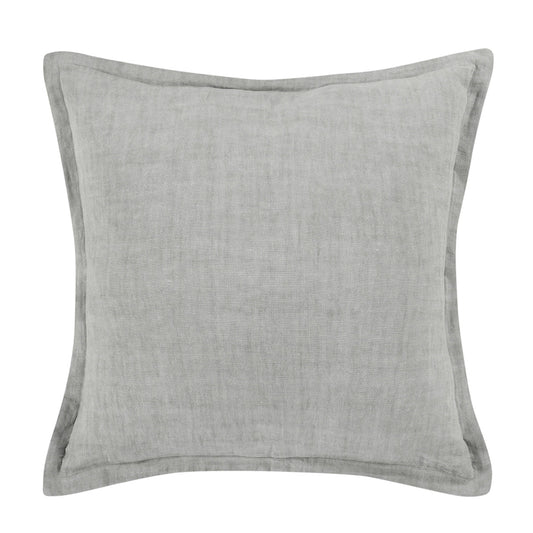 Gray 100% Belgian Flax Linen Solid SLD Solstice 22x22 Collection