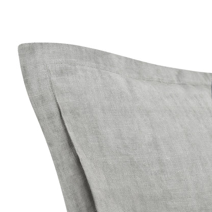 Gray 100% Belgian Flax Linen Solid SLD Solstice 22x22 Collection