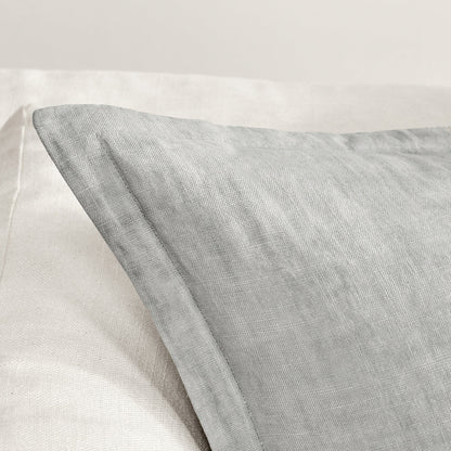 Gray 100% Belgian Flax Linen Solid SLD Solstice 22x22 Collection