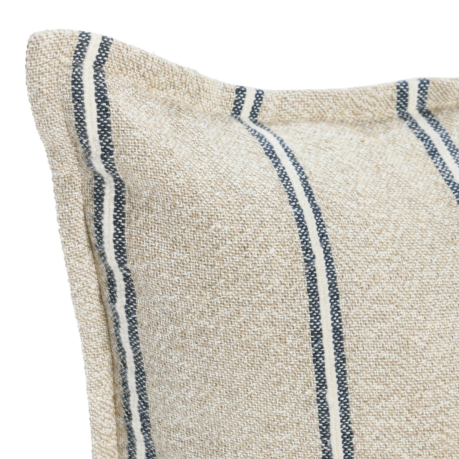 Natural/Blue 70% Linen/ 30% Cotton Pattern CP Delgada Multiple Sizes Collection