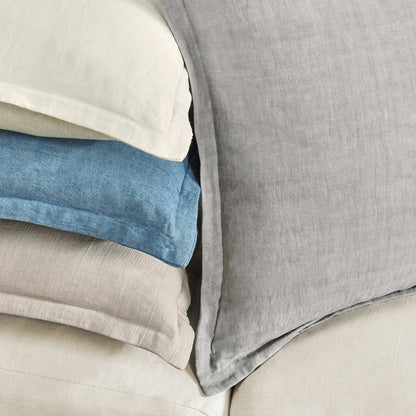 Ivory 100% Belgian Flax Linen Solid SLD Solstice 22x22 Collection