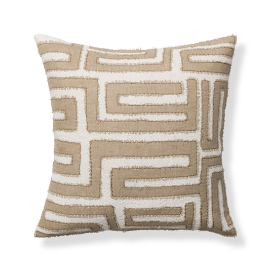 Natural/Ivory 60% Cotton/40% Linen Pattern VC Mateo 22X22 Collection