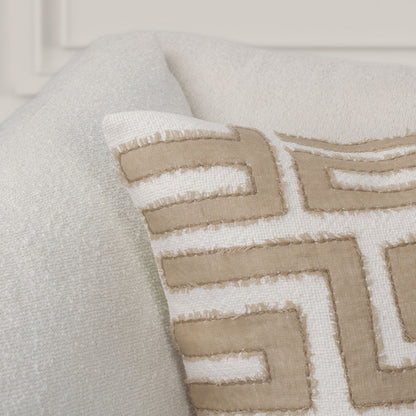 Natural/Ivory 60% Cotton/40% Linen Pattern VC Mateo 22X22 Collection
