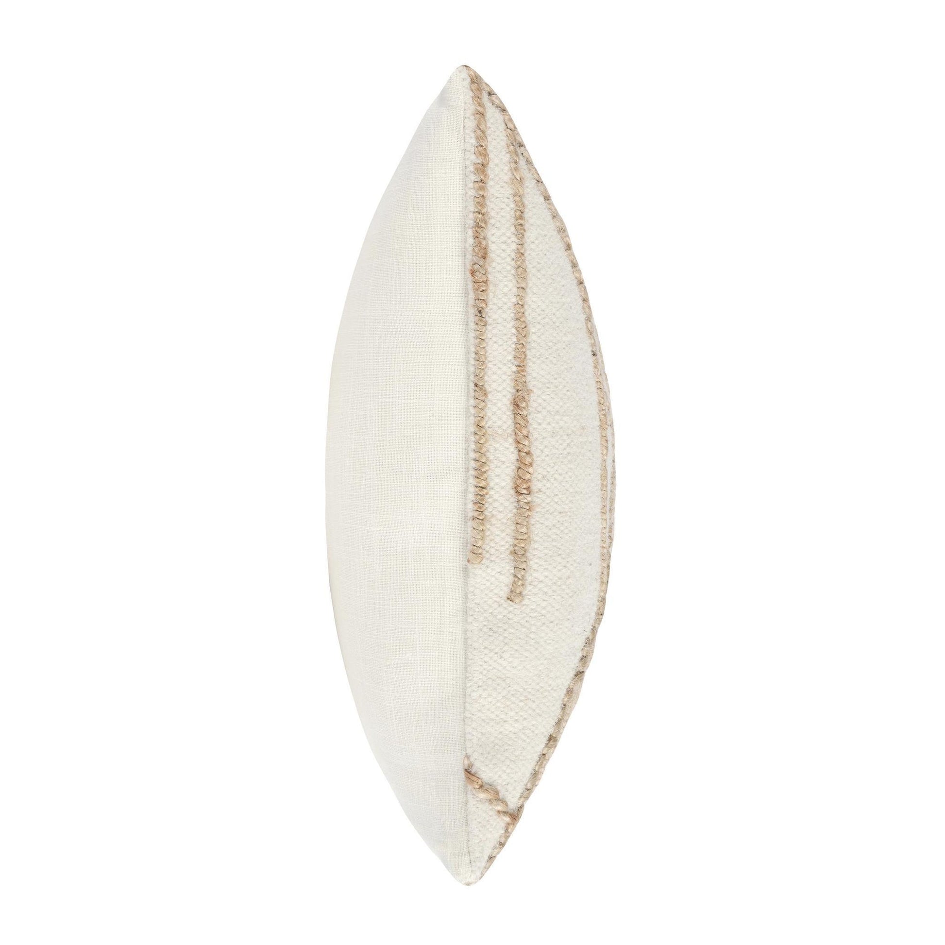 Ivory/Natural 90% Wool/10% Jute Pattern CP Sintra 22x22 Collection