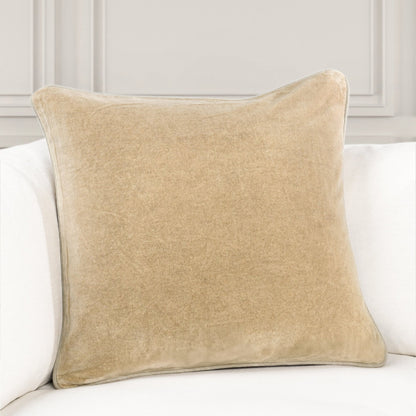 Wheat 100% Cotton Velvet Solid SLD Heirloom Velvet Multiple Sizes Collection