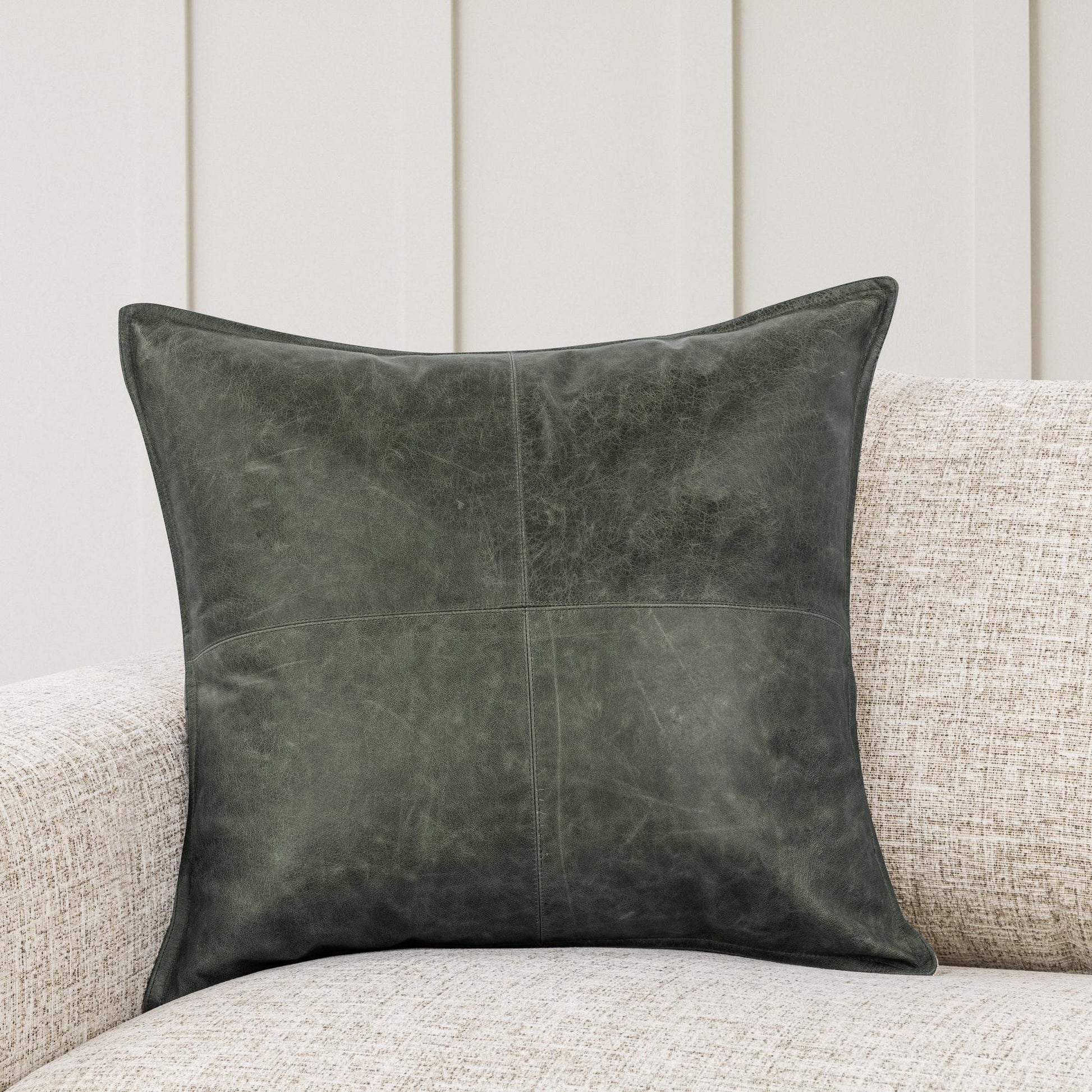 Acre Forest Green 100% Leather Solid SLD Leather Multiple Sizes Collection