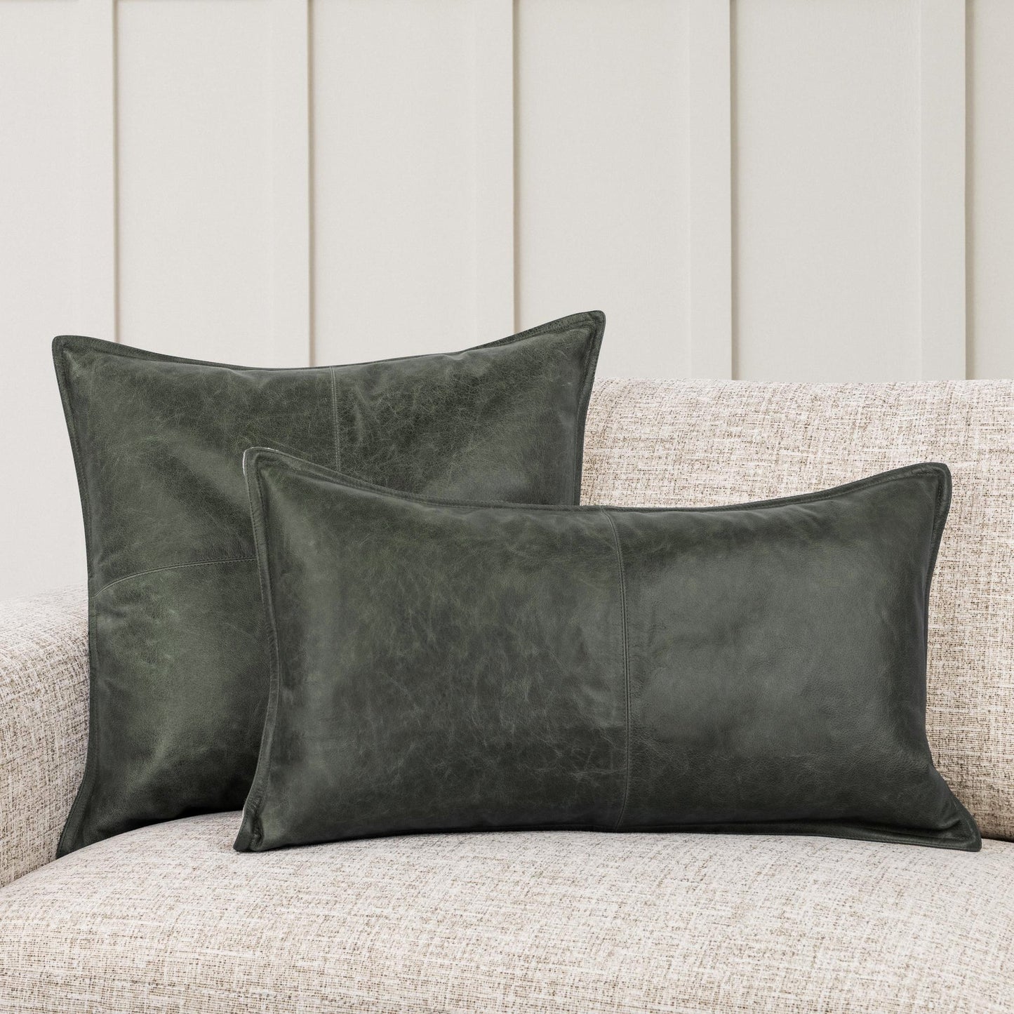 Acre Forest Green 100% Leather Solid SLD Leather Multiple Sizes Collection